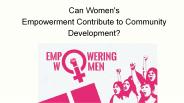 why is women's empowerment important for development