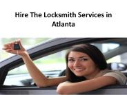 Hire The Locksmith Services in Atlanta