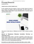 Disable Windows Module Installer Worker PowerPoint PPT Presentation