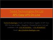 APC Schneider Easy UPS On-Line | Authorized Dealer-Distributor
