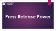 Video Press Release Power - +91-9212306116 PowerPoint PPT Presentation