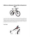 Difference Between Cheap Bike & Expensive Bike
