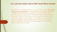 Now you can call easly on KBC number -