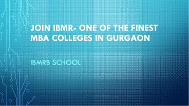 Top Management Colleges in Delhi NCR - IBMRB School
