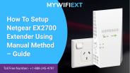 Netgear Ex2700 Extender Stepup With Manual Method