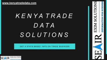 KenyaTradeData