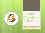 Business Coaching Online