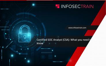 SOC Analyst Training