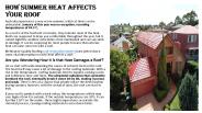 How Summer Heat Affects Your Roof