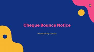 Cheque Bounce Notice