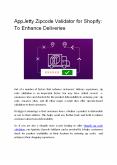 AppJetty Zipcode Validator for Shopify: To Enhance Deliveries PowerPoint PPT Presentation