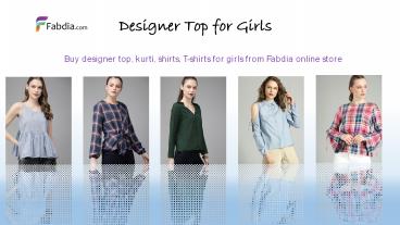 Designer Top For Girls