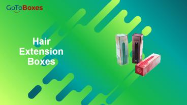 Hair Extension Boxes Packaging