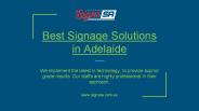 Best Signage Solutions in Adelaide