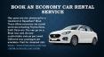 Book an Economy Car Rental Service PowerPoint PPT Presentation