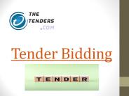 Tender bidding