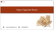 Printed Personalized Branded paper cigarette boxes