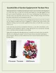Essential Bits of Garden Equipment At The Best Price PowerPoint PPT Presentation