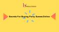 Secrets For Buying Party Sarees Online