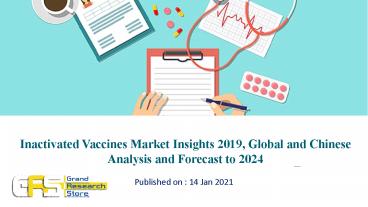 Inactivated Vaccines Market Insights 2019, Global and Chinese Analysis and Forecast to 2024