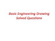 Basic engineering drawing solved question