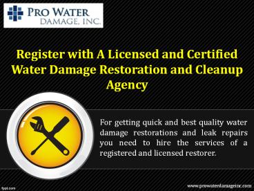 Water Removal in Los Angeles