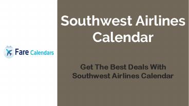 Southwest Airlines Calendar (2)
