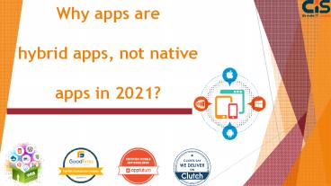 Why apps are hybrid apps, not native apps in 2021?