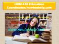 HRM 420 Education Coordinator/newtonhelp.com   PowerPoint PPT Presentation