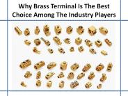 Some of the best features are mentioned Brass terminal