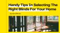 Handy Tips In Selecting The Right Blinds For Your Home PowerPoint PPT Presentation