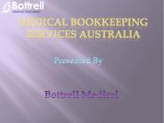 Medical Bookkeeping Services Australia