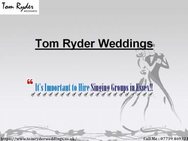 Hire Singing Groups in Essex