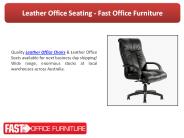 Leather Office Seating - Fast Office Furniture