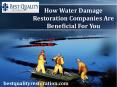 How Water Damage Restoration Companies Are Beneficial For You PowerPoint PPT Presentation
