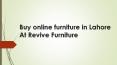 living room furniture shop in Lahore PowerPoint PPT Presentation