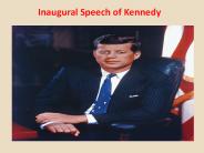 Inaugural Speech of Kennedy