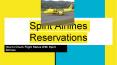 How to check your flight status with Spirit Airlines PowerPoint PPT Presentation