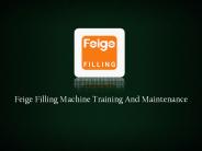 Training Services For Filling Equipment