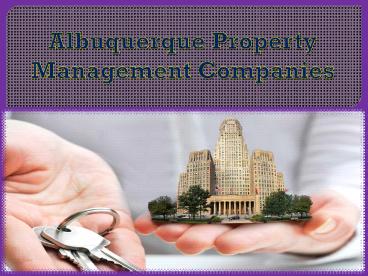 Albuquerque Property Management - Companies