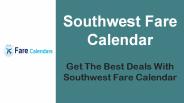 Southwest Fare Calendar (1)