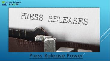 Paid Press Release Power -  9212306116 - Video