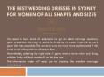 The Best Wedding Dresses in Sydney for Women of all Shapes and Sizes PowerPoint PPT Presentation
