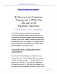 Enhance Your Business Transactions With The International Payment Gateway PowerPoint PPT Presentation