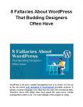 8 Fallacies About WordPress That Budding Designers Often Have PowerPoint PPT Presentation