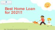 Best Home Loan for 2021 | Finance Buddha