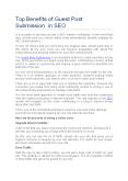 Top Benefits of Guest Post Submission in SEO PowerPoint PPT Presentation
