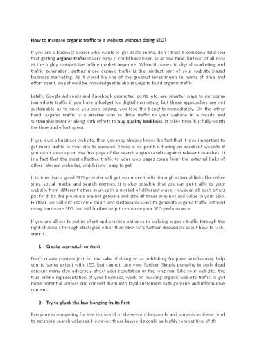 Buy Website Traffic – Increase Organic Traffic & Real Visitors