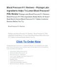 Blood Pressure 911 Reviews PowerPoint PPT Presentation