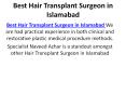 Best Hair Transplant Surgeon in Islamabad PowerPoint PPT Presentation